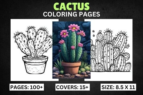 100 Cactus Coloring Pages for Kids: A Practical Guide for KDP Creators and Educators