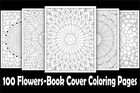 100 Flowers-Book Cover Coloring Pages: A Practical Resource for KDP Creators