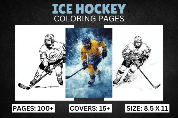 100 Ice Hockey Coloring Book for Kids: A Practical Guide for Content Creators and Educators