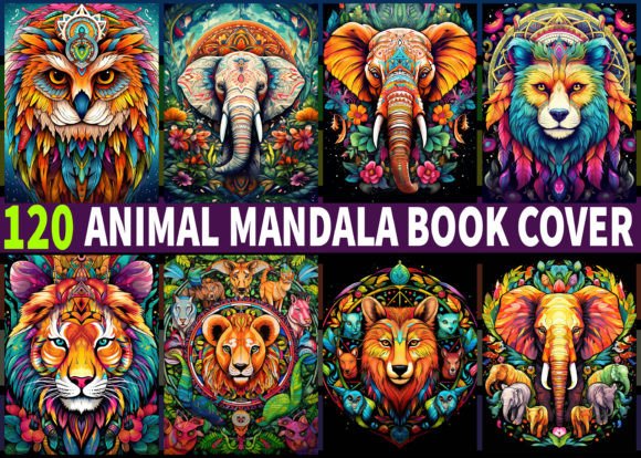 120 Animal Mandala Book Cover for KDP: Professional, Print-Ready Designs That Convert