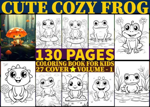 130 Cute Cozy Frogs Coloring Pages Kids: A Thoughtfully Designed KDP Interior That Delivers Joy and Simplicity