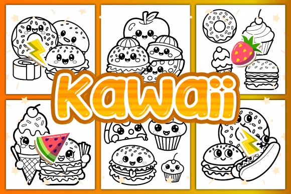 155 Cute Kawaii Coloring Pages for Kids