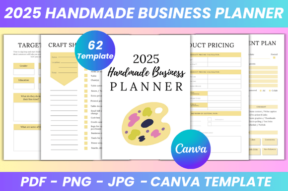 2025 Handmade Business Planner Canva Kdp