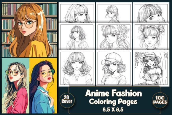 Anime Fashion Coloring Pages