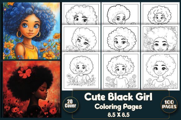 Cute Black Girl Coloring Book: A Practical, Ready-to-Use Asset for Creators and Entrepreneurs