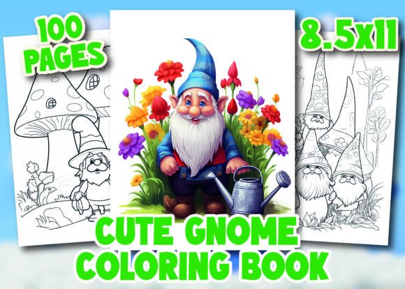 Cute Gnome Coloring Pages for Kids