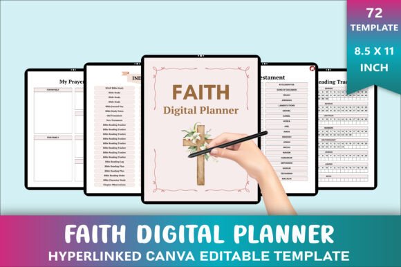 Faith Digital Planner Canva Template