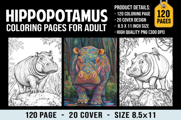 Hippopotamus Coloring Pages for Adults: Where Mindful Creativity Meets Strategic Design