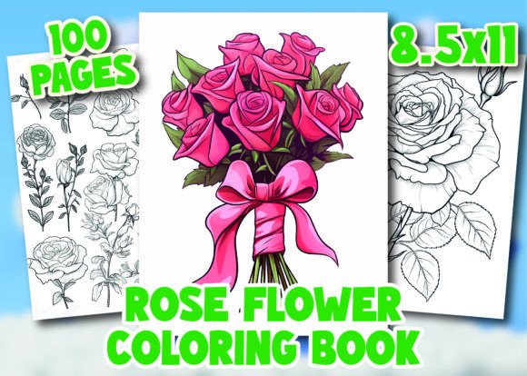 Rose Flower Coloring Pages for Adult: A High-Content KDP Interior That Converts