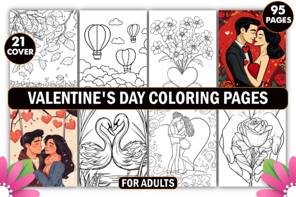 Valentine’s Day Coloring Pages for Adults