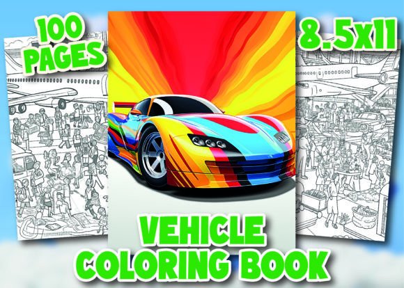 Vehicle Coloring Pages for Kids