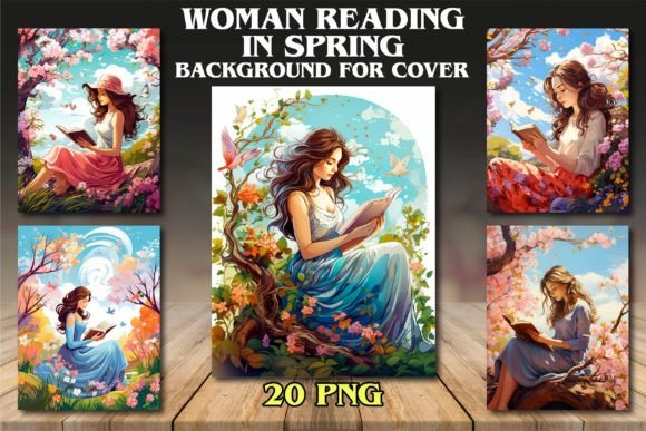 Woman Reading in Spring Backgrounds: Calm, Clarity, and Creative Confidence